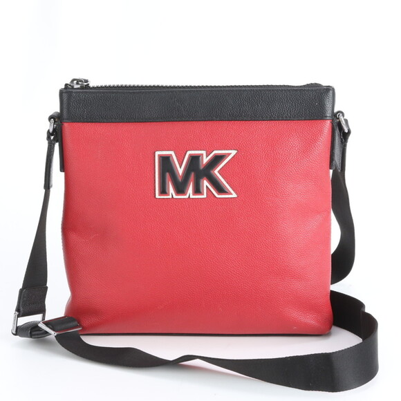 Michael Kors MK Logo Leather Shoulder Bag Messenger Tote for Men